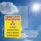 Signmission Radiation & Laser Sign, 10 in H x 7 in W, Vinyl Decal, Rectangle OS-2PACK-CR-D-710-V-10285 - alternate 2